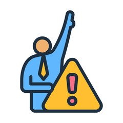 Grievance Icon - Lineal Color