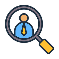 Hr Audit Icon - Lineal Color