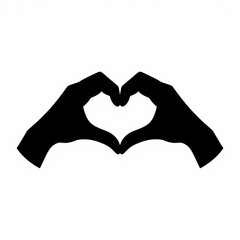 Obraz premium Heart held in hands forming a love symbol