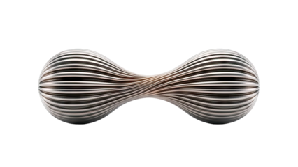 Ribbed Dumbbell Shape Sculpture