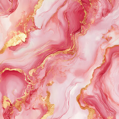 Abstract Pink and Gold Marble Texture