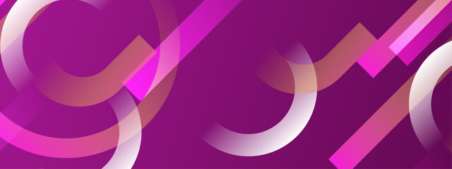 Intense pink and magenta composition with overlapping curves and diagonal geometric elements