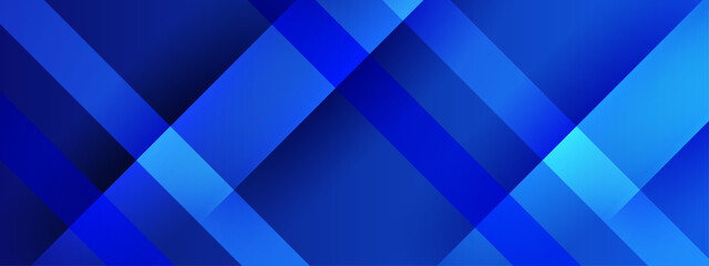Obraz premium Modern composition featuring overlapping transparent blue diagonal stripes creating a sense of depth and movement
