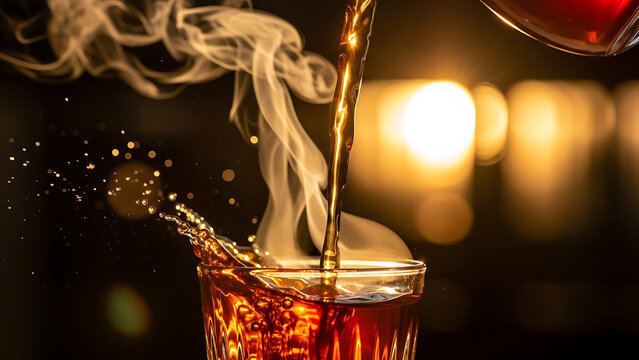 a cup of sweet tea in ramadhan