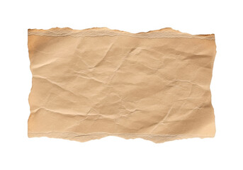 Fototapeta premium Torn brown paper isolated on transparent background