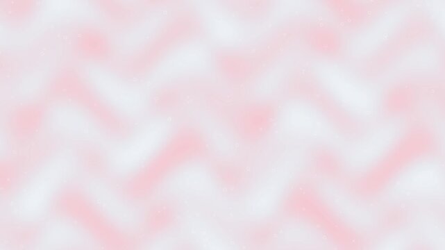 Vibrant pink and white zigzag pattern animation featuring floating hollow ring shapes