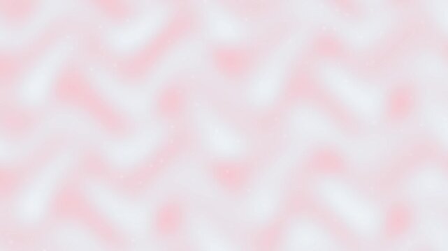 Blurred pastel pink zigzag background animation with dreamy floating diamond particles