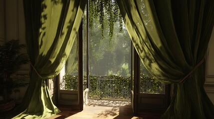 window and curtains