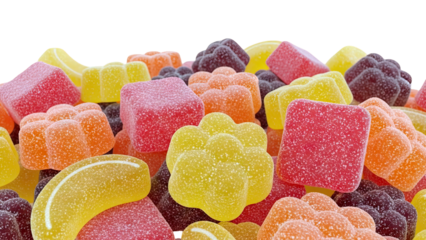 Assorted Gummy Candies with Sugared Coating