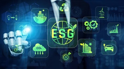 AI assistant drives ESG strategy by analyzing sustainability metrics, optimizing eco-efficiency, and supporting green innovation across environment, society, and governance. Marrow - Powered by Adobe