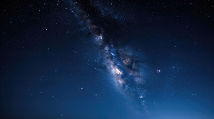 Obraz premium Milky Way galaxy in starry night sky