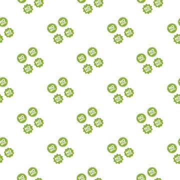 No MSG seamless pattern isolated on white background
