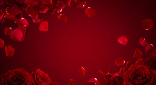 Red rose petal background