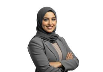 Confident businesswoman in professional attire