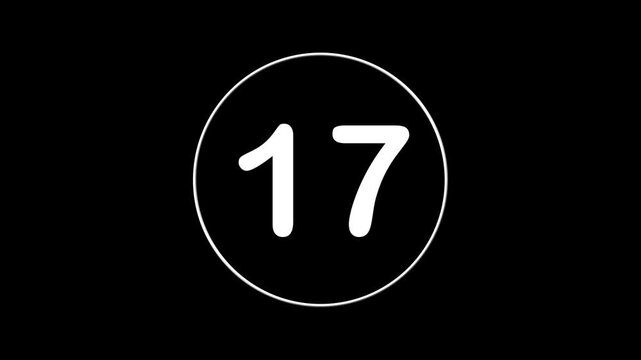 1 to 100 Count Up Numbers Animation