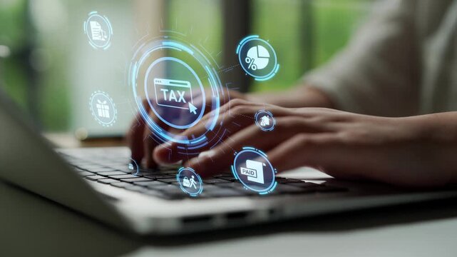 Concept of tax and financial management ensures compliance. This system streamlines tax processes, enhancing financial management for individuals and businesses alike. Funnel