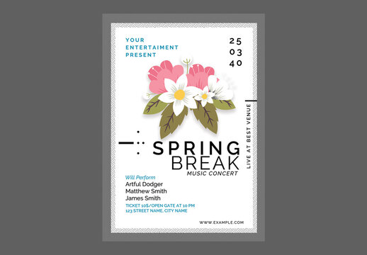 Spring Break Party Flyer