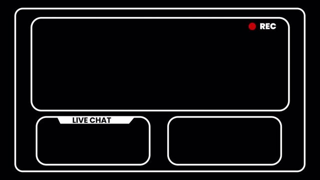 Animated Webcam Overlay for Twitch Streaming. Fantasy Glow Intermission Screen Layout. 4k video animation seamless loop