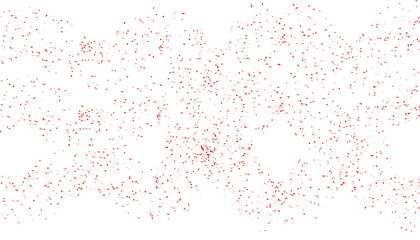 Red digital pixel squares art, isolated png geometric overlay