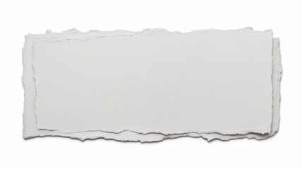 Fototapeta premium Torn white paper background with rough edges texture blank empty space document page tear ripped