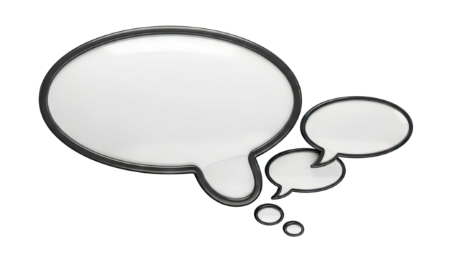 Blank Speech Bubbles Collection - Powered by Adobe