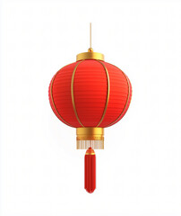 The red lantern illustration standing out against the background