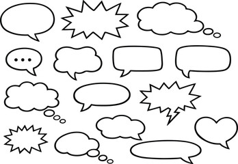 Obraz premium Speech Bubble Icons EPS Vector Set – Comic Chat and Thought Bubble Collection