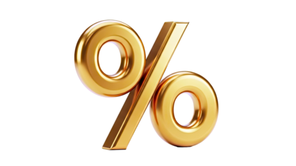 Gold Percentage Symbol