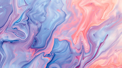 Obraz premium パステルの流体アクリル絵具テクスチャ 柔らかなマーブル表現