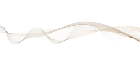 Abstract wavy lines pattern with gradient colors on transparent background