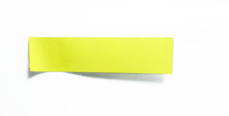 Yellow sticky note