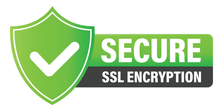 Secure SSL Encryption icon, secure connection icon vector in trendy flat style illustration isolated on white background.