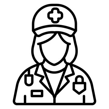 Paramedic Female Icon