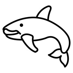 Obraz premium Beluga Whale Icon