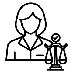 Obraz premium Lawyer Icon