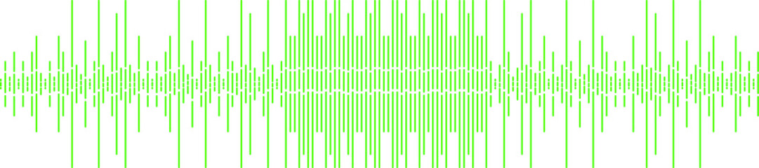green sound wave