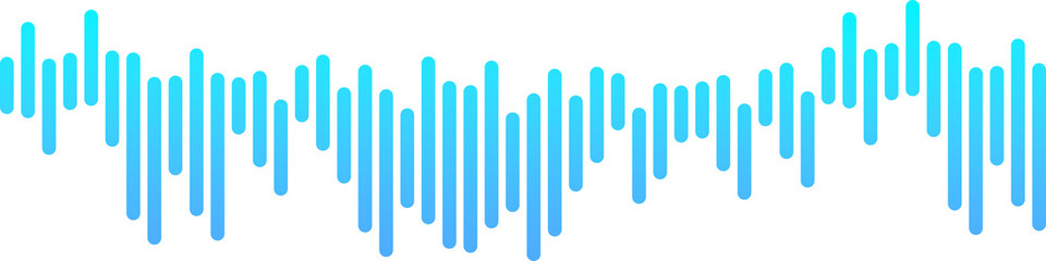 abstract digital graphic of an audio waveform