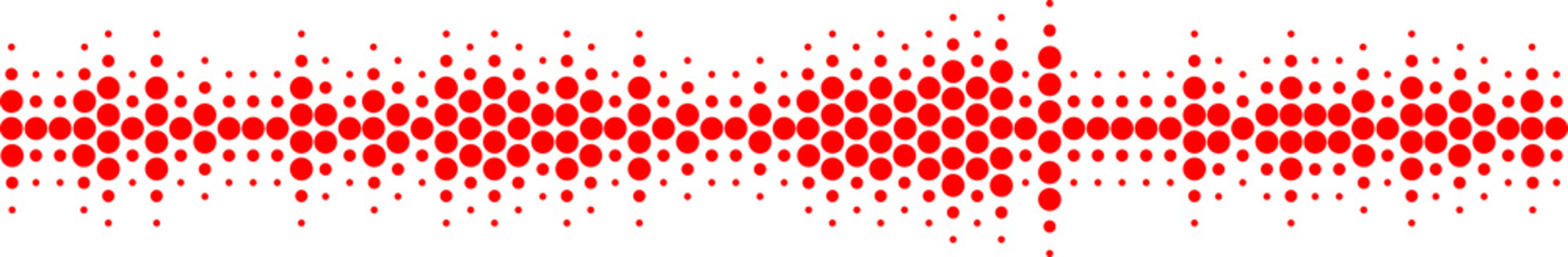 pixelated graphic illustration of an audio waveform