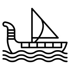 Egyptiqan Boat Icon