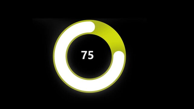 Glowing number 0 and number 8 icons featuring green light and 3d circle design on black background as a power switch button for business technology and web start concepts