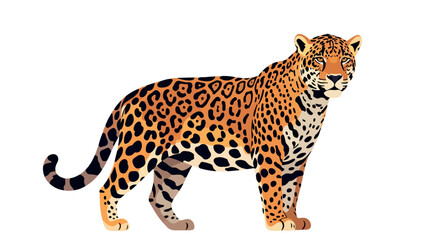 Jaguar animal portrait with transparent background © Pandaman1102