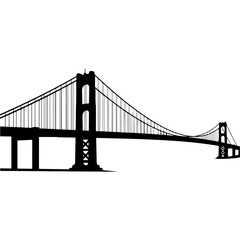 Obraz premium Iconic Bridge in Minimalist Style