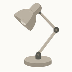 Modern adjustable desk lamp in neutral tones