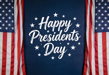 Happy presidents day american holidays national day of celebration with star flags and patriotic display of national holidays