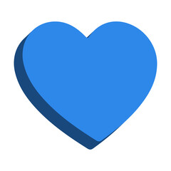 3D Heart Icon &ndash; Love, Like and Favorite Symbol