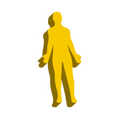 Human Figure Icon &ndash; Standing Person, User and People Symbol