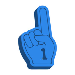 3D Number One Hand Icon &ndash; Winner, First Place and Gesture Symbol