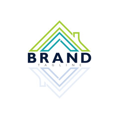 House Architecture Logo Design for Traditional Real Estate Company Branding