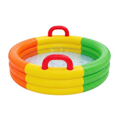 3d rendered colorful inflatable pool