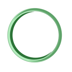 Fototapeta premium Green circle frame ring round shape element design ilustration 